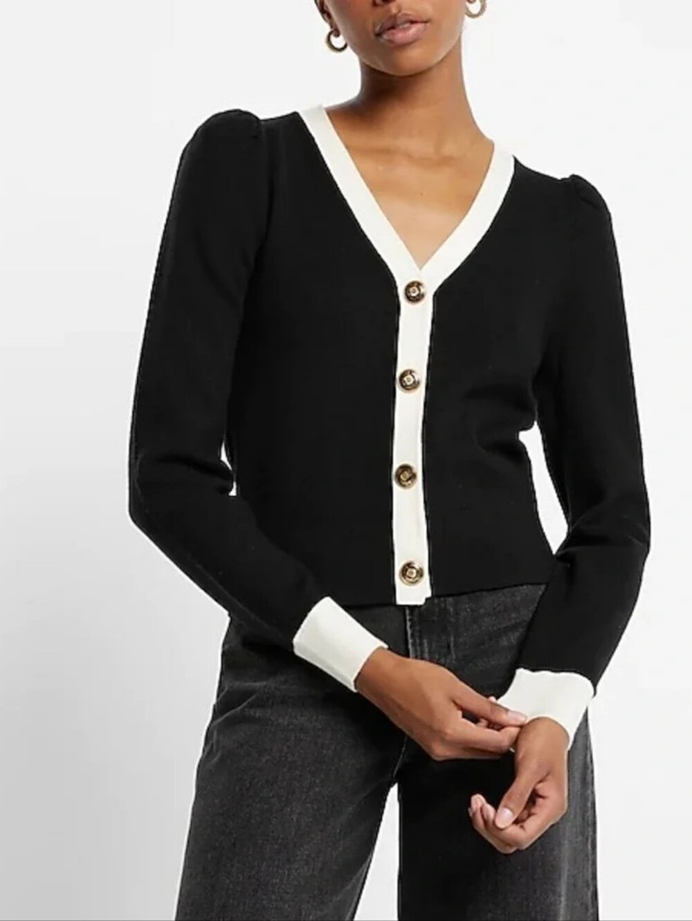 Express Tipped Cardigan